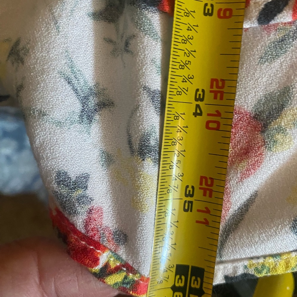 Lulu’s LUSH Cream Floral Print Off-the-Shoulder Maxi Dress sz M. Stretch - Picture 9 of 9